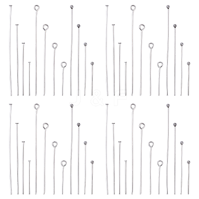 800Pcs 304 Stainless Steel Pins STAS-YW0002-82-1