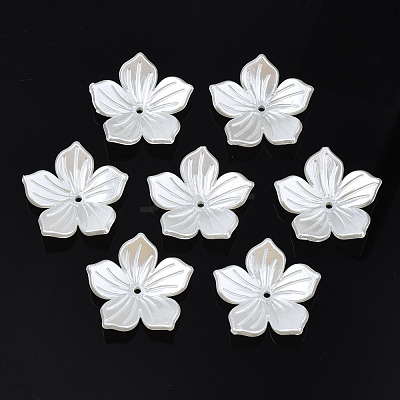 ABS Plastic Imitation Pearl Beads OACR-N012-001-1