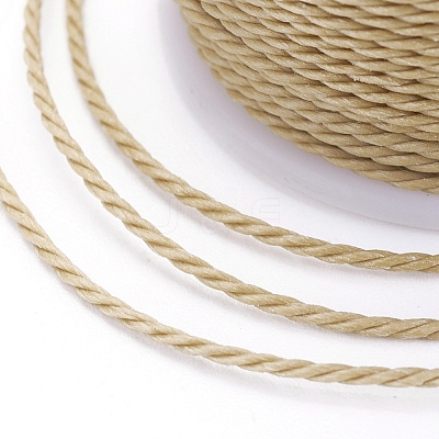 Round Waxed Polyester Cord X-YC-G006-01-1.0mm-20-1