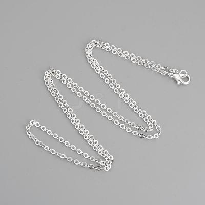Brass Cable Chains Necklace Making MAK-R019-S-1