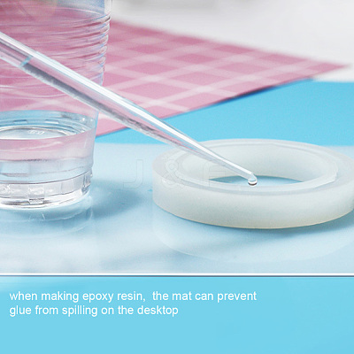 Non-slip Heat Resistant Reusable Silicone Mat X-DIY-E032-05-1