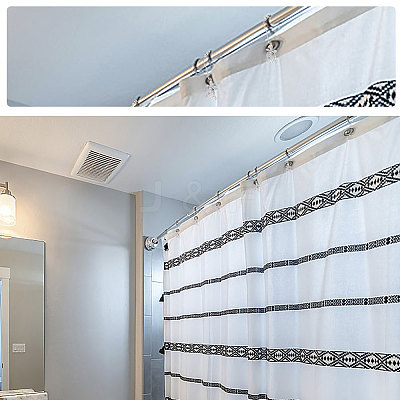 Iron Shower Curtain Rings for Bathroom AJEW-UN0001-36-1