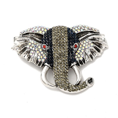 Alloy Rhinestone Brooch JEWB-K027-08AS-1