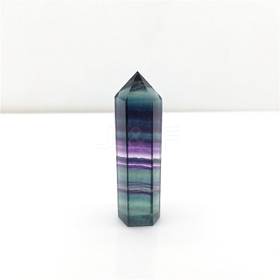 Point Tower Natural Fluorite Home Display Decoration PW23030654850-1