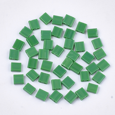 2-Hole Opaque Glass Seed Beads SEED-S023-21C-04-1