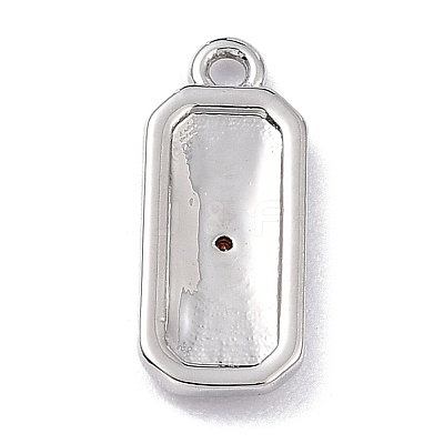 Brass Micro Pave Cubic Zirconia Charms LS-ZIRC-I054-12P-08-1