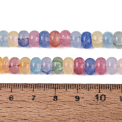 Imitation Jade Crackle Glass Beads Strands GLAA-Q108-05A-A01-1