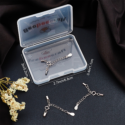 4 Sets 2 Style 925 Sterling Silver Cord Ends STER-BBC0001-26-1