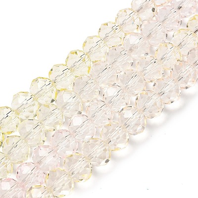 Transparent Painted Glass Beads Strands X1-DGLA-A034-T8mm-A25-1