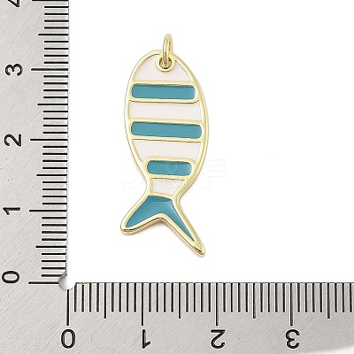Rack Plating Brass Enamel Pendants KK-Z074-10G-01-1