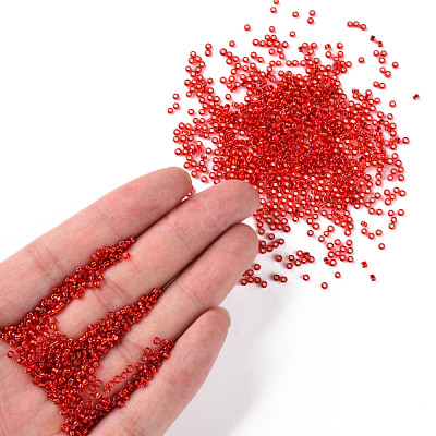 11/0 Grade A Transparent Glass Seed Beads X-SEED-Q007-F37-1