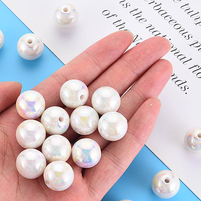 Opaque Acrylic Beads X-MACR-S370-D16mm-01-1