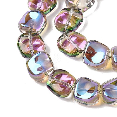Electroplate Glass Beads Strands X-EGLA-N012-07S-1