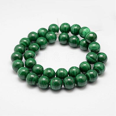 Natural Malachite Beads Strands G-F461-05-12mm-1