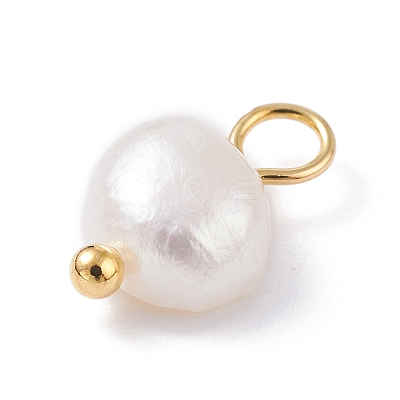Natural Cultured Freshwater Pearl Charms LS-X-PALLOY-JF01098-03-1