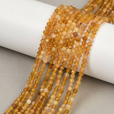 Natural Yellow Opal Beads Strands G-D306-A05-3mm-1