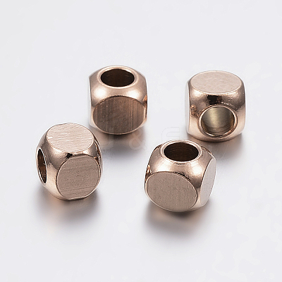 Ion Plating(IP) 304 Stainless Steel Beads LS-STAS-F136-01RG-5x5mm-1