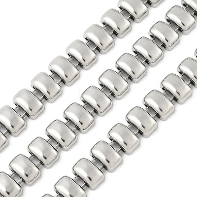 304 Stainless Steel Rectangle Link Chains CHS-F021-01P-1