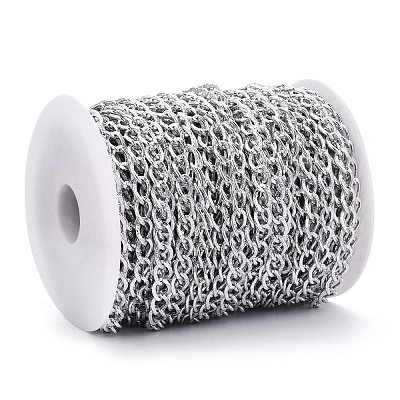 Aluminium Textured Curb Chains CHA-T001-45S-1