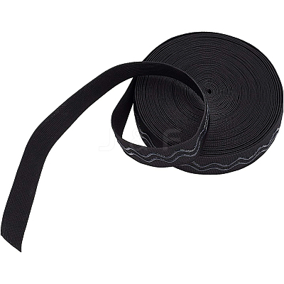 Polyester Non-Slip Silicone Elastic Gripper Band SRIB-WH0006-22A-01-1