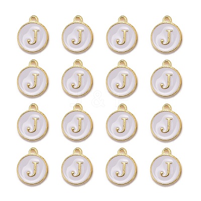 Golden Plated Alloy Charms LS-X-ENAM-S118-01J-1