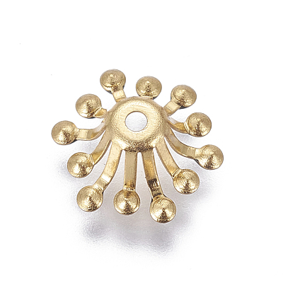 Brass Bead Caps X-KK-E767-02-1
