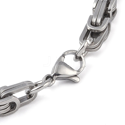 Tarnish Resistant 201 Stainless Steel ID Bracelets LS-BJEW-F331-08P-1