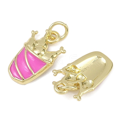 Brass Enamel Pendants KK-I358-072G-01-1