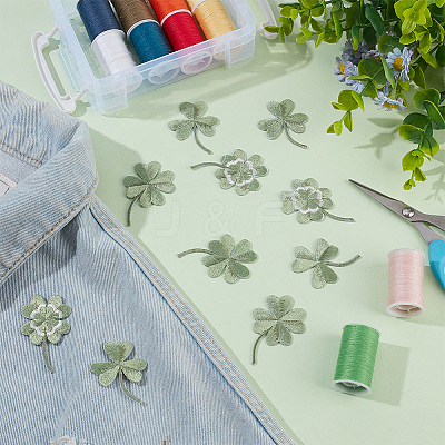 12Pcs 3 Styles Computerized Embroidery Cloth Iron On/Sew on Patches CLOV-WR0001-01-1