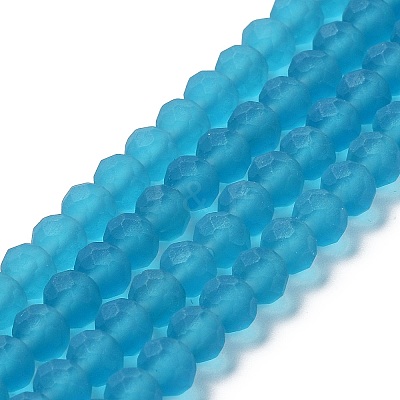 Transparent Glass Beads Strands EGLA-A034-T4mm-MD27-1