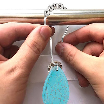 12Pcs Iron Shower Curtain Rings for Bathroom HJEW-OC0001-23-1