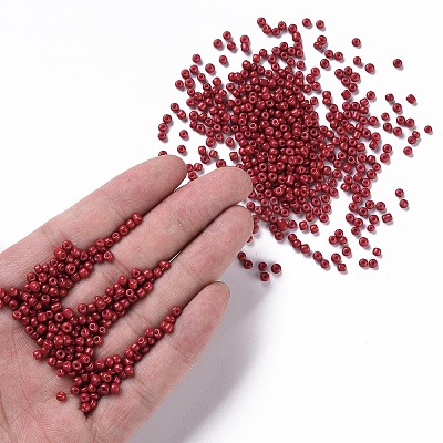 Baking Paint Glass Seed Beads SEED-S003-K14-1