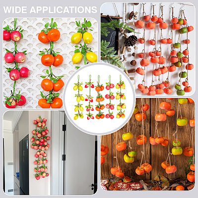 5Pcs 5 Styles Foam Imitation Fruits DIY-PH0036-41-1