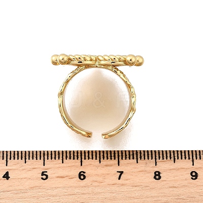 Brass Cuff Rings for Women RJEW-F183-02B-G-1