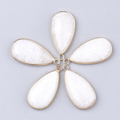Natural White Jade Pendants G-S344-51G-1