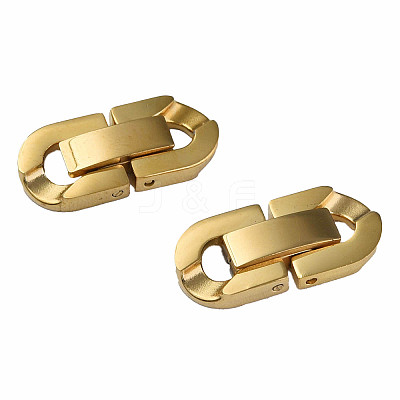 304 Stainless Steel Fold Over Clasps X-STAS-N087-48B-02G-1