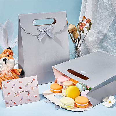 Rectangle Paper Gift Bags CARB-WH0017-14B-03-1
