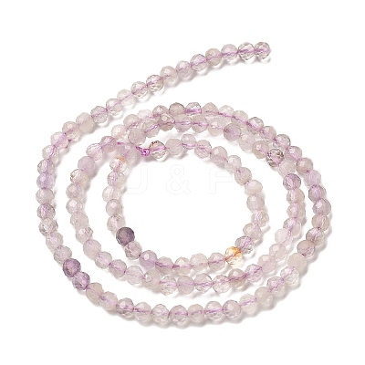 Faceted Natural Amethyst Beads Strands G-RM241221-B42-1