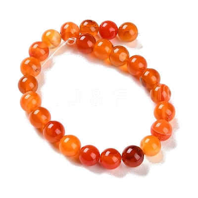 Natural Striped Agate/Banded Agate Beads Strands G-Z060-A01-B17-1