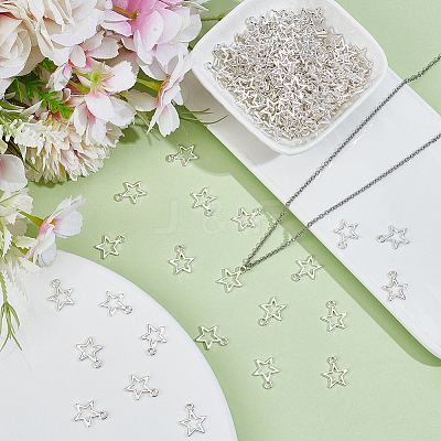 200Pcs Tibetan Style Alloy Charms FIND-ME0001-71S-1
