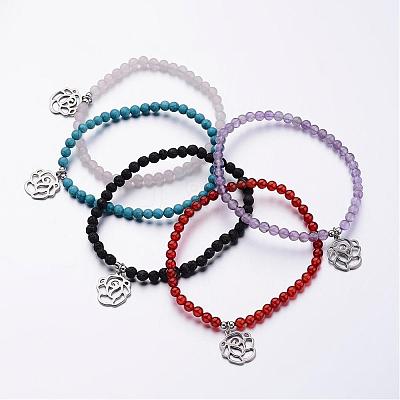 304 Stainless Steel Charm Bracelets BJEW-JB02461-1
