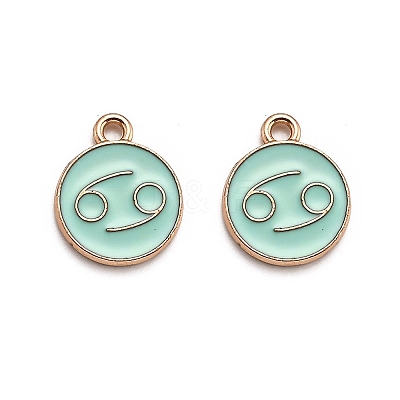 Alloy Enamel Pendants ENAM-S124-01A-15D-1