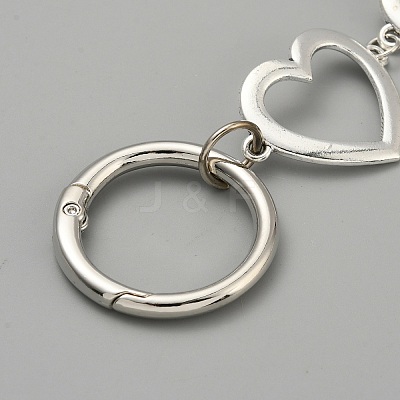 Alloy Heart Boot Strap Chains AJEW-WH0348-444P-1