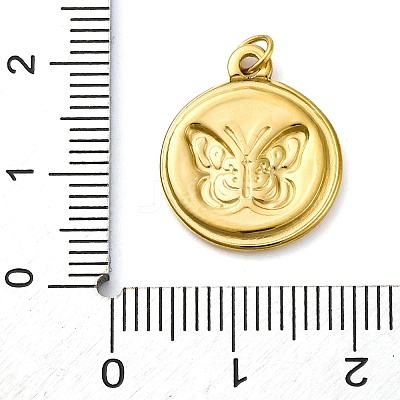 304 Stainless Steel Enamel Pendants STAS-E550-49G-1