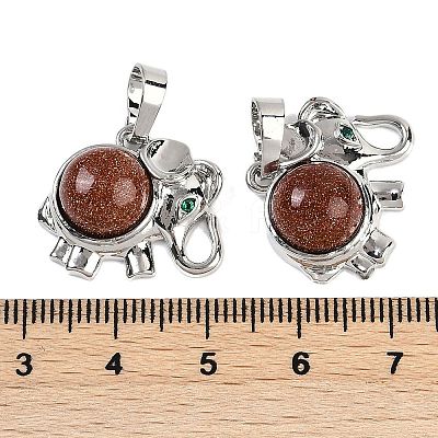 Synthetic Goldstone Pendants G-I374-A-P08-1