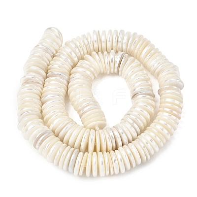 Electroplated Shell Pearl Beads Strands BSHE-B009-E01-2x11mm-1