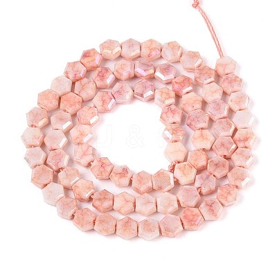Anti-Tarnish Electroplate Glass Beads Strands GLAA-T028-6mm-02I-1