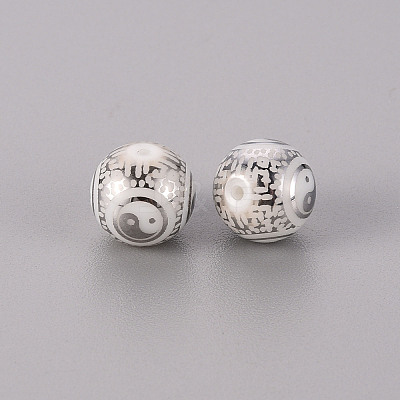 Electroplate Glass Beads LS-EGLA-Q123-012D-1