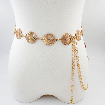 Vintage Alloy Geometric Disc Link Chain Waist Belly Chains for Women FS-WGD731C-07-1