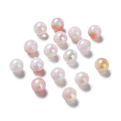 Two Tone Opaque Acrylic Beads SACR-P024-01A-W13-1